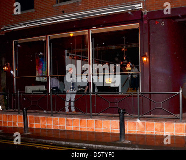 Jamie Heaslip ins Leben gerufen "Bear" Old-School-Grillrestaurant am South William Street Dublin, Irland Stockfoto