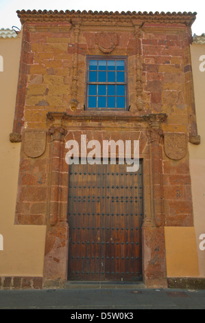 Haus Casa de Los Corregidores entlang Calle Carrera (Calle Obispo Rey Redondo) Straße San Cristóbal De La Laguna Teneriffa Stockfoto