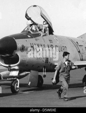 North American F-86D-50-NA "Sabre Dog" der 199. FIS, Hickam AFB. Stockfoto