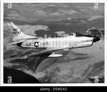 North American F-86D-40-NA "Sabre Dog", die 122. FIS, LA-ANG. Stockfoto