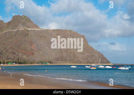 Playa de Las Teresitas Strand San Andres Stadt Insel Teneriffa Kanarische Inseln-Spanien-Europa Stockfoto