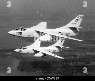 Douglas A3D-2 "Skywarriors" der Staffel VAH-5. Stockfoto