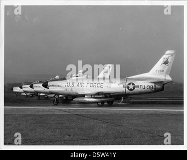 North American F-86D-60-NA "Sabre-Hunde". Stockfoto