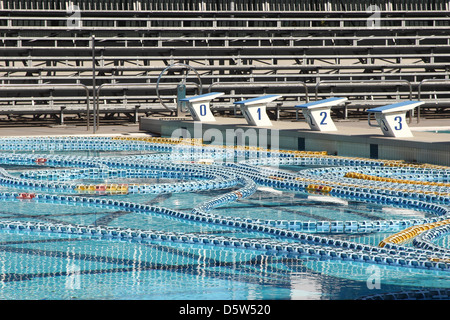 Olympia-Schwimmhalle im winter Stockfoto