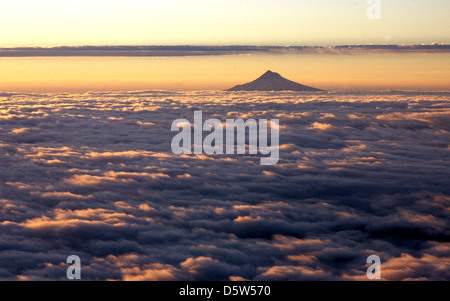 Mount Hood nördlichen Oregon, Pacific Northwest, Stratovulkan, Kaskade-vulkanischer Bogen des nördlichen Oregon, Wy'east von Multnomah Stamm, Stockfoto