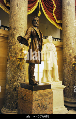 National Statuary Hall eine Kammer in United States Capitol gewidmet Skulpturen der prominente Amerikaner, alte Halle des Hauses, Stockfoto