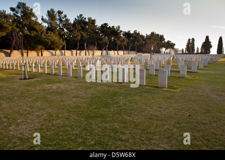 Die Mikra British Cemetery in der Stadt Thessaloniki in der Region von Zentralmakedonien, Griechenland. Stockfoto