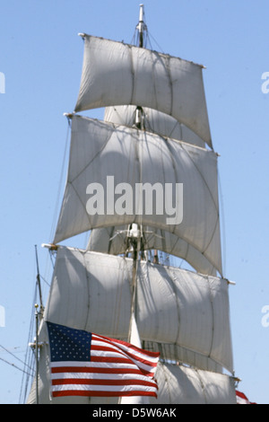 Stern von Indien gebaut 1863 in Ramsey im Leerlauf des Mannes als Euterpe, voll getakelt Windjammer-Schiff, Windjammer, Segeln Großbritannien Stockfoto