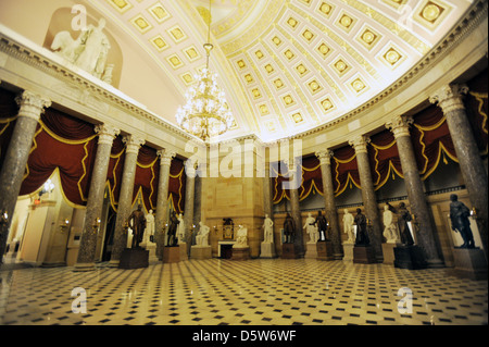 National Statuary Hall Kammer United States Capitol Skulpturen von prominenten Amerikanern, Skulpturen von prominenten Amerikanern, Stockfoto