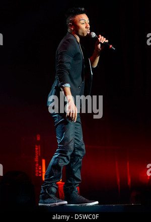 Marcus Collins "X-Faktor-Tour" live in der 02 Arena Dublin, Irland - 06.03.12 Stockfoto