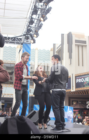 Hillary Scott, Charles Kelley Lady Antebellum durchführen im The Grove zu feiern den 100. Jahrestag von Oreo Cookies Los Stockfoto