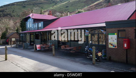 Der National Trust Chalet Pavillion in Carding Mill Valley, in der Nähe von Kirche Stretton, Shropshire Stockfoto