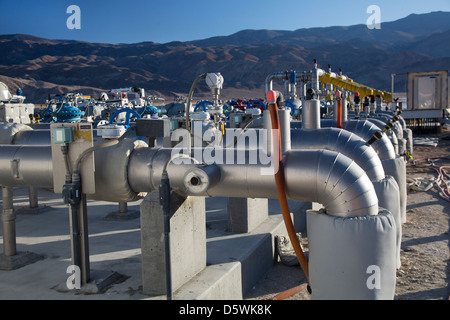 Los Angeles Wasser zurück zu Owens Lake 100 Jahre nach dem Bau Los Angeles Aquädukt Stockfoto