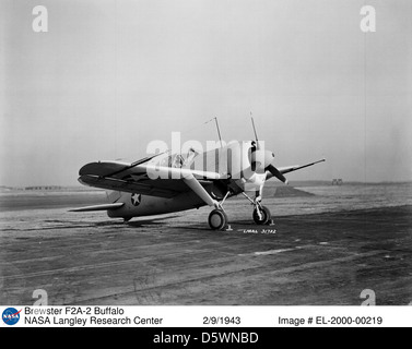 Brewster F2A-2 "Buffalo" Stockfoto