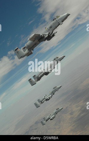 Fairchild-Republik a-10 "Thunderbolt IIs" von Davis-Monthan AFB in Arizona. Stockfoto