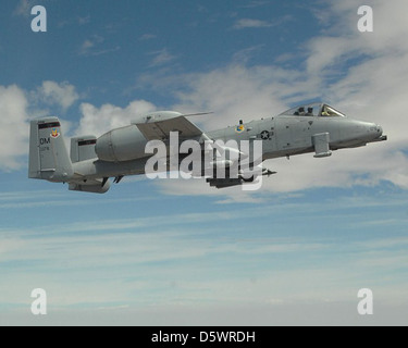 Fairchild-Republik a-10 "Thunderbolt II" von Davis Monthan AFB in Arizona. Stockfoto