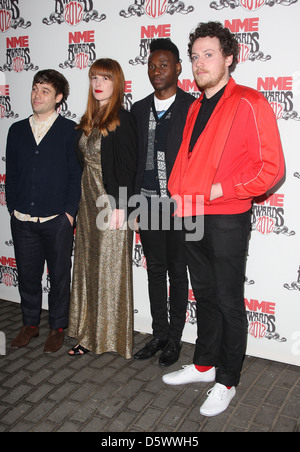 Mentromy die NME Awards statt, an der Brixton Akademie-Ankünfte London, England Stockfoto