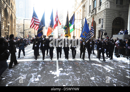 Atmosphäre New York Giants Ticker Tape Siegesparade nach unten Canyon Heros am 7. Februar 2012 in New York City. Die Stockfoto