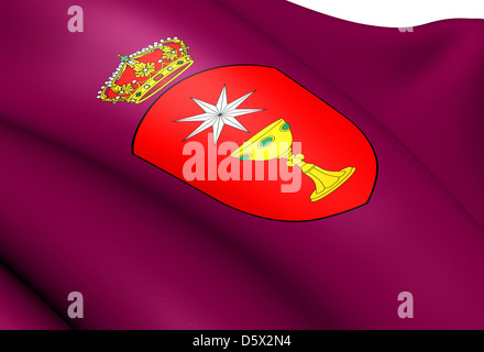 Flagge von Cuenca Stockfoto