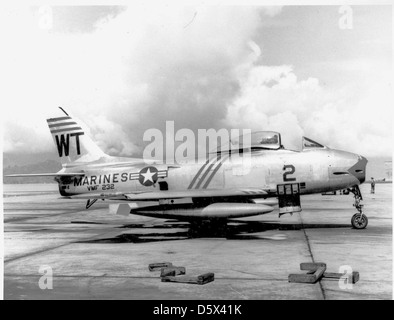 North American FJ-2 "Fury" des USMC VMF-232. Stockfoto