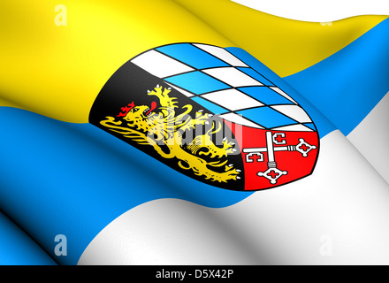 Flagge der Oberpfalz Stockfoto