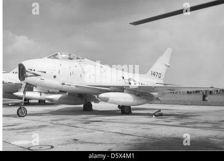 North American FJ-4 b "Fury" NATC bei Floyd Bennett Field, N.Y. Stockfoto