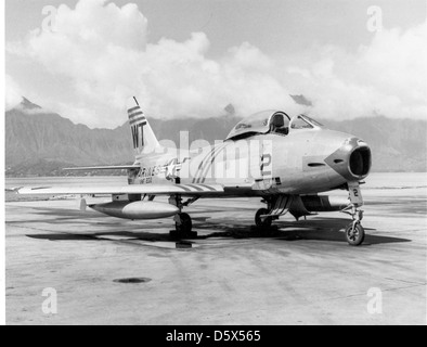 North American FJ "Fury" des USMC VMF-232. Stockfoto