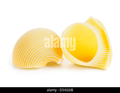 Italienische Pasta isoliert auf weißem Hintergrund Stockfoto