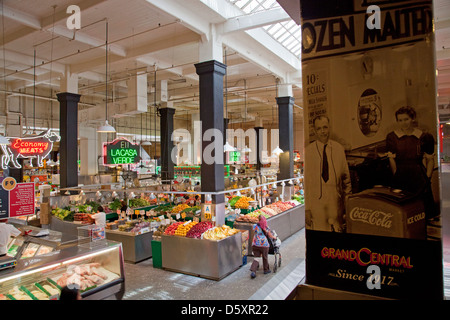 Grand Central Market, Broadway, die Innenstadt von Los Angeles, Kalifornien Stockfoto