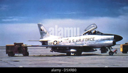 North American F-86D-60-NA "Sabre Dog" der 94. FIS, Selfridge AFB, Michigan. Stockfoto