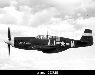 Eine North American P-51A "Mustang" "Miss Pea Ridge". Stockfoto