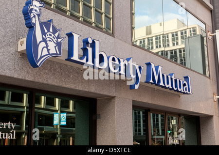 Liberty Mutual Schaufenster Stockfoto