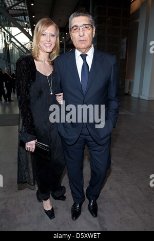 Britta Idrizi und Rudi Assauer beim Steiger Award 2011 in der Jahrhunderthalle in Bochum. Bochum, Deutschland - 12.03.2011. Stockfoto