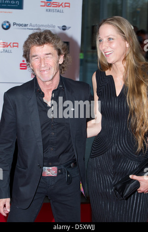 Peter Maffay und Frau Tanja Spengler, beim Steiger Award 2011 in der Jahrhunderthalle in Bochum. Bochum, Deutschland - 12.03.2011. Stockfoto