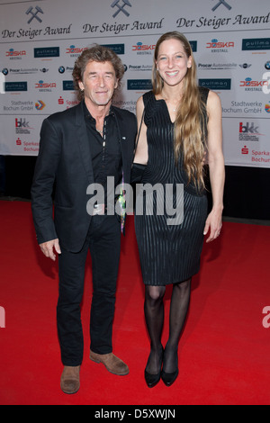 Peter Maffay und Frau Tanja Spengler, beim Steiger Award 2011 in der Jahrhunderthalle in Bochum. Bochum, Deutschland Stockfoto