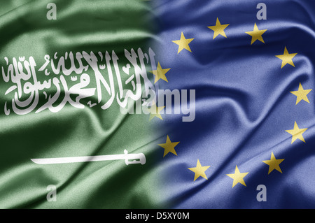 Saudi Arabien und EU Stockfoto