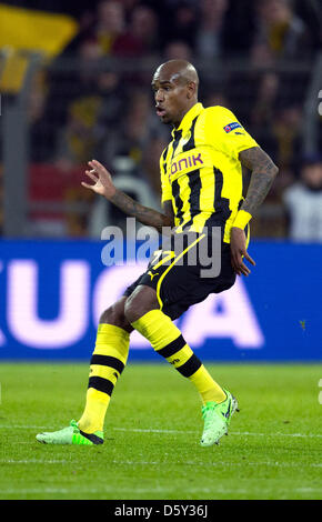 Dortmund, Deutschland. 9. April 2013. Dortmunder Felipe Santana in Aktion während der UEFA Champions League Viertelfinale zweiten Bein Fußballspiel zwischen Borussia Dortmund und Málaga CF in BVB Stadion Dortmund in Dortmund, Deutschland, 9. April 2013. Foto: Bernd Thissen/Dpa/Dpa/Alamy Live News Stockfoto