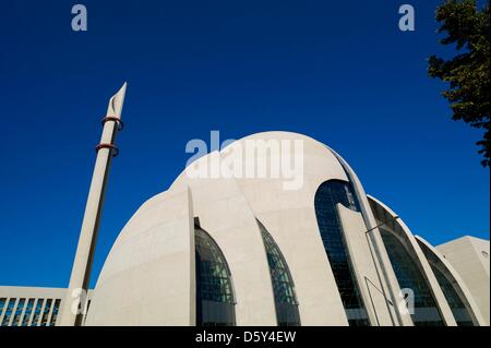 Die Baustelle der Zentralmoschee der türkisch-Islamische Union für religiöse Angelegenheiten (DITIB) ist in Köln-Ehrenfeld, Deutschland, 11. Oktober 2012 abgebildet. Foto: Rolf Vennenbernd Stockfoto