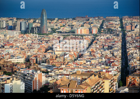 Skyline von Barcelona, Barcelona, Spanien Stockfoto
