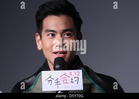 Eddie Peng bei Premiere des Films A Hochzeitseinladung in Peking auf Dienstag, 9. April 2013. Stockfoto