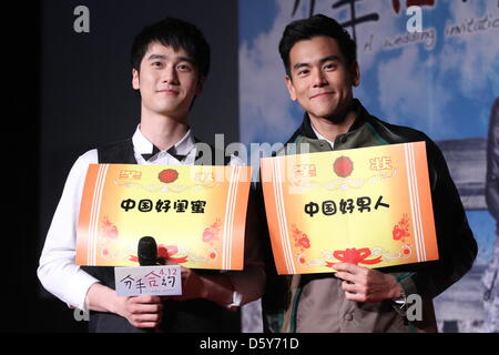 Eddie Peng bei Premiere des Films A Hochzeitseinladung in Peking auf Dienstag, 9. April 2013. Stockfoto