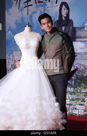 Eddie Peng bei Premiere des Films A Hochzeitseinladung in Peking auf Dienstag, 9. April 2013. Stockfoto