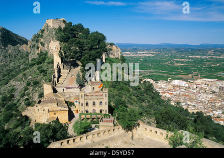 Serra del Castell de Xativa Stockfoto