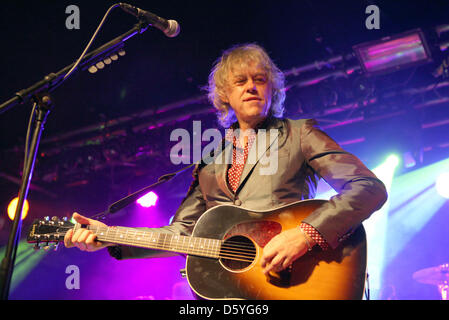 Irische Musiker Bob Geldof führt während eines Konzerts im Colos-Saal in Aschaffenburg, Deutschland, 23. Oktober 2012. Geldof tourt derzeit Deutschland, um sein neues Album "Wie zu komponieren beliebte Lieder, dass wird verkaufen" zu fördern. Foto: Susannah V. Vergau Stockfoto