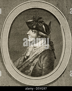 Henry Clinton (1730-1795). Britische Militär und Politiker. Gravur in amerikanische Revolution. Stockfoto