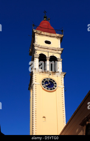 Kirche St. Spyridon, Korfu-Stadt, Insel Korfu, Griechenland, Europa Stockfoto