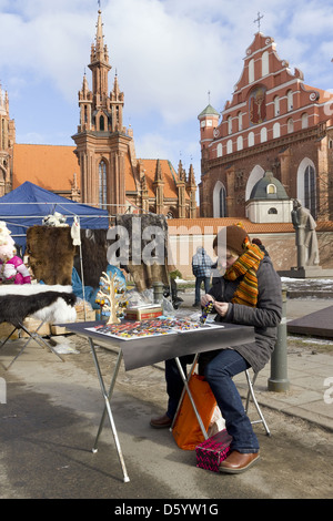 Spting-Jahrmarkt in Vilnius, Litauen Stockfoto