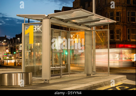 Aberystwyth Wales UK: ÖPNV Gateway Depot Wartehallen Stockfoto