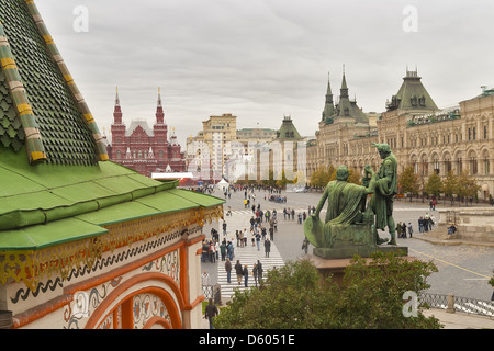 Blick auf den roten Platz in Moskau Stockfoto