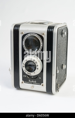 Kodak-Duaflex Kamera. Hergestellt von der Eastman Kodak Company in Rochester, NY / USA. Stockfoto